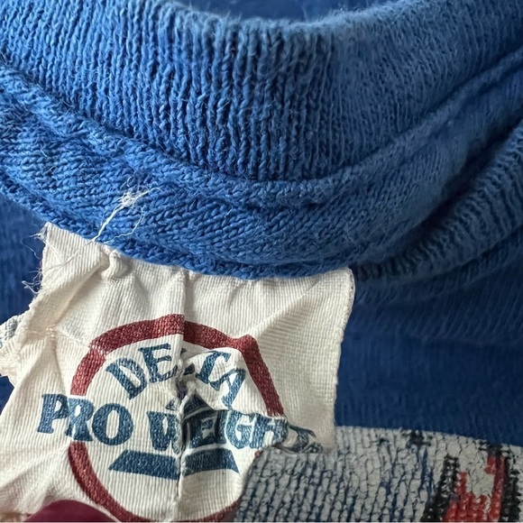 Skull T-Shirt Blue‎ Red Patriotic Men’s Size M Delta Pro Weight Flawed - Picture 6 of 7